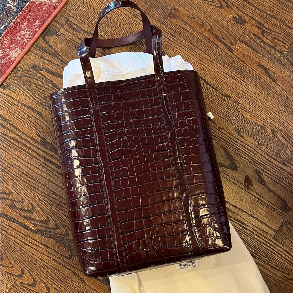Sezane leather tote NWT